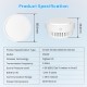 Smart ZigBee wireless indoor smoke sensor with siren 85dB, 1x CR123A 3V, TUYA / Smart Life