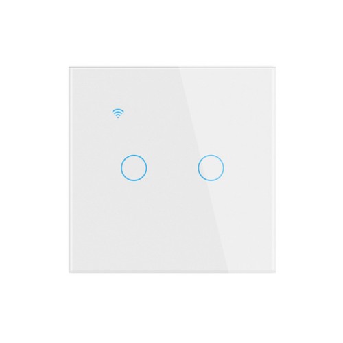 Išmanusis ZigBee liečiamas jungiklis LZ1, 2 kanalų, 230V 2x200W, TUYA, NOUS Išmanusis ZigBee liečiamas jungiklis LZ1, 2 kanalų, 230V 2x200W, TUYA, NOUS