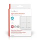 Išmanusis Zigbee SmartLife belaidis sieninis jungiklis, programuojamas, 12 funkcijų, CR2430, baltas