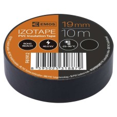 EMOS Izoliacinė juosta PVC 19mmx0.13mmx10m F61912 - juoda