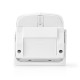 Battery powered motion detection alarm, 3x AAA, 80dB, white