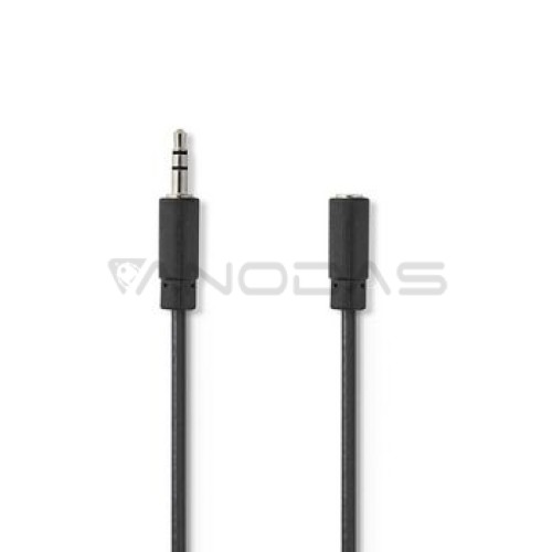 Stereo Audio Cable 3.5 mm Male - 3.5 mm Female 2.0 m Black Stereo Audio Cable 3.5 mm Male - 3.5 mm Female 2.0 m Black