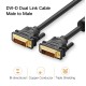 Kabelis DVI-D - DVI-D (24+1) (2K@60Hz 2560*1600) tinka ir DVI-I 24+5 jungtims 2m juodas DV101 UGREEN