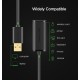 Cable extender active USB AM - AF 20m black US121 UGREEN