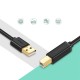 Kabelis USB A kištukas - B kištukas spausdintuvui 3m juodas US135 UGREEN