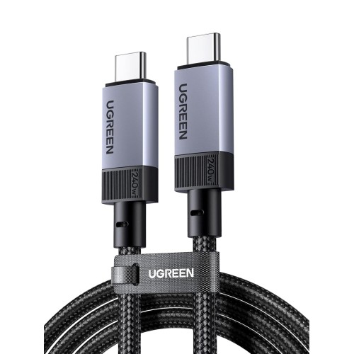 Kabelis USB C - USB C 2m USB3.2 Gen2 240W 10Gbps 4K@60Hz suderinamas su dauguma Thunderbolt 3 įrenginiųL701 UGREEN Kabelis USB C - USB C 2m USB3.2 Gen2 240W 10Gbps 4K@60Hz suderinamas su dauguma Thunderbolt 3 įrenginiųL701 UGREEN