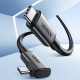 Cable USB C - USB C angled plug USB3.2 Gen1 60W PD3.0 5m black US551 UGREEN