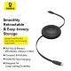 Cable USB C - USB C plugs 100W 1.5m windable black Free2Pull BASEUS