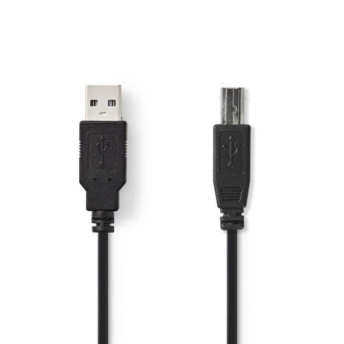 Kabelis USB2.0 A kištukas - B kištukas 3.0m juodas Kabelis USB2.0 A kištukas - B kištukas 3.0m juodas