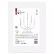 Kalėdinė dekoracija "Žvakutės", 2xAA, 40cm, 5 x LED, šiltai balta, balta, EMOS