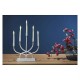 Kalėdinė dekoracija "Žvakutės", 2xAA, 40cm, 5 x LED, šiltai balta, balta, EMOS