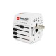 Kelioninis tinklo adapteris 230V 2.5A, 2x USB MUV kištukai AU/CN/UK/US/IT - lizdai EU/AU/UK/US (be įžeminimo) SKROSS