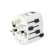 Kelioninis tinklo adapteris 230V 7A PRO kištukai AU/CN/UK/US/IT  - lizdas EU SKROSS