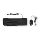 Wired Keyboard & Mouse USB 2.0 Set (US International Layout)