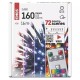 LED garland, 230Vac, 16m, 160 x LED, RGB, controller, IR remote control, EMOS