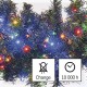 LED girlianda, 230Vac, 8m, 400 x LED, įvairių spalvų LED, su laikmačiu, EMOS