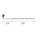 LED garland NANO, 230Vac, 4m, 40 x LED, warm white, timer function, EMOS