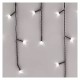 LED girlianda/užuolaida, 30Vdc, 2.5x0.9m, 100 x LED, šaltai balta, sujungiama, be maitinimo šaltinio, EMOS