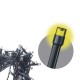 LED garland/curtain powered by batteries, 3 x AA, 2.3x0.7m, 120 x LED, warm white, EMOS