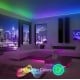 LED juostos komplektas su Bluetooth valdikliu ir maitinimo šaltiniu, RGB, 5m, 24W, TUYA / Smart Life, NOUS