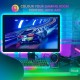 LED juostos komplektas su Bluetooth valdikliu, TV USB, RGB, 2m, 5W, TUYA / Smart Life, NOUS