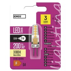EMOS LED lemputė G4 12V JC 2W 210lm šiltai balta 3000K