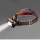 LED headlight, XPE 120lm + COB 200lm, rechargable 18650 1200mAh