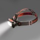 LED headlight, XPE 120lm + COB 200lm, rechargable 18650 1200mAh