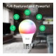 Lemputė LED E27, 230V, 9W, 810lm, 2700K - 6500K, RGB, išmanioji Wi-Fi, valdoma programėle, TUYA / Smart Life, P3 (2vnt, kompl.), NOUS