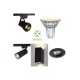 LED bulb GU10, 230V, 4.9W, 345lm, 2700K - 6500K, CCT, MR16, smart Wi-Fi, app controllable, TUYA / Smart Life, WOOX
