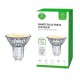 LED bulb GU10, 230V, 4.9W, 345lm, 2700K - 6500K, CCT, MR16, smart Wi-Fi, app controllable, TUYA / Smart Life, WOOX
