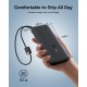 LiPo išorinis akumuliatorius (Powerbank) 20000mAh 100W su įmontuotu USB-C kabeliu, USB-A, USB-C JC41 EnerFill Juodas BASEUS