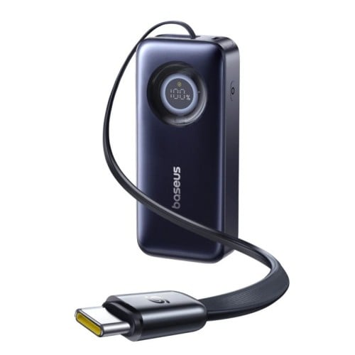 LiPo external battery (PowerBank) 20000mAh 67W with retractable cable EnerCore CR11 BASEUS LiPo external battery (PowerBank) 20000mAh 67W with retractable cable EnerCore CR11 BASEUS