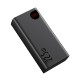 LiPo išorinis akumuliatorius (PowerBank) 40000mAh 22.5W USB + USB-C Adaman juodas BASEUS