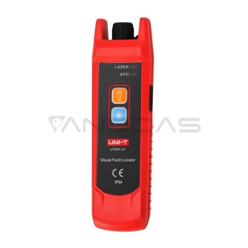 Fiber optic cable tester, laser 650+/-20nm ?10mW; 8-10km, 3.7V 1050mAh, IP54, UNI-T  Fiber optic cable tester, laser 650+/-20nm ?10mW; 8-10km, 3.7V 1050mAh, IP54, UNI-T