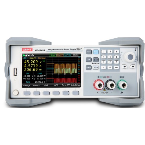 Programuojamas DC maitinimo šaltinis, 1kanalas, 200W, 0-60V, 0-10A, 1mV, 0.1mA RS232, RS485, USB, LAN AC 100V - 240V, 47Hz - 63Hz, UNI-T Programuojamas DC maitinimo šaltinis, 1kanalas, 200W, 0-60V, 0-10A, 1mV, 0.1mA RS232, RS485, USB, LAN AC 100V - 240V, 47Hz - 63Hz, UNI-T
