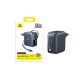 Sieninis įkroviklis EnerCore CJ11 100W USB-A + USB-C su ištraukiamu USB-C kabeliu 0.8m, juodas