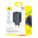 Wall charger EnerFill FE11 100W USB-A + 2xUSB-C QC PD, black