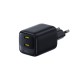 Sieninis įkroviklis EnerFill FE22 45W 2xUSB-C QC PD su USB-C kabeliu 1m, juodas Sieninis įkroviklis EnerFill FE22 45W 2xUSB-C QC PD su USB-C kabeliu 1m, juodas