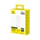 Sieninis įkroviklis EnerFill FN22 45W USB-C QC PD, baltas