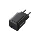 Sieninis įkroviklis GaN 18W USB-A QC3.0, pilkas