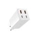 Wall charger GaN6 Pro 100W 2xUSB-A + 2xUSB-C QC PD with USB-C cable 1m, white