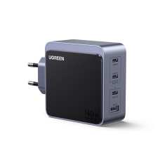 Wall charger Nexode S GaN 140W USB-A + 3xUSB-C QC4.0+ PD3.1 - gray
