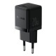 Sieninis įkroviklis Palm 20W USB-C QC3.0 PD3.0 su USB-C kabeliu 1m, juodas