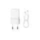 Sieninis įkroviklis Palm 30W USB-C QC3.0 PD3.0 su USB-C kabeliu 1m, baltas