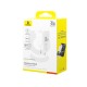 Sieninis įkroviklis Palm 30W USB-C QC3.0 PD3.0 su USB-C kabeliu 1m, baltas