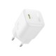 Sieninis įkroviklis PicoGo GaN 45W USB-C QC PD, baltas