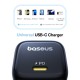 Sieninis įkroviklis PicoGo GaN 45W USB-C QC PD, juodas
