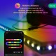 Skaitmeninės LED juostos komplektas su Wi-Fi valdikliu TV USB, RGB IC, 2m, 5W, TUYA / Smart Life, NOUS