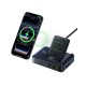 Stalinis įkroviklis Nomos NH21 160W 2xUSB-C + USB-A su ištraukiamu USB-C kabeliu 80cm ir Qi2 belaidžiu įkrovimu, juodas Stalinis įkroviklis Nomos NH21 160W 2xUSB-C + USB-A su ištraukiamu USB-C kabeliu 80cm ir Qi2 belaidžiu įkrovimu, juodas